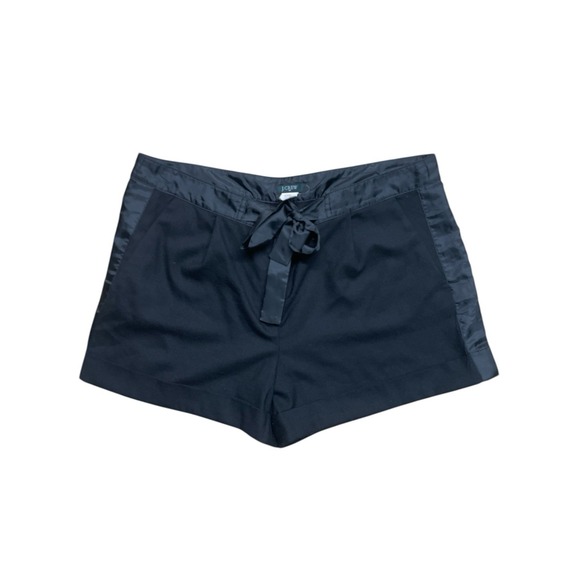 J.CREW Pants - J Crew Black Wool Blend Cuffed Shorts Women's Size 14 With Pockets